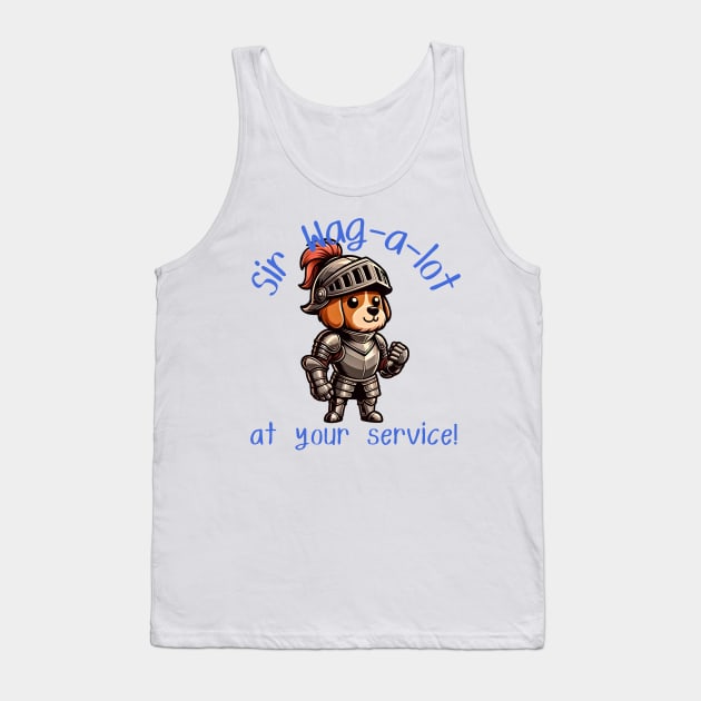 Sir Wag-a-lot: The Loyal Knight Pup Tank Top by FnF.Soldier 